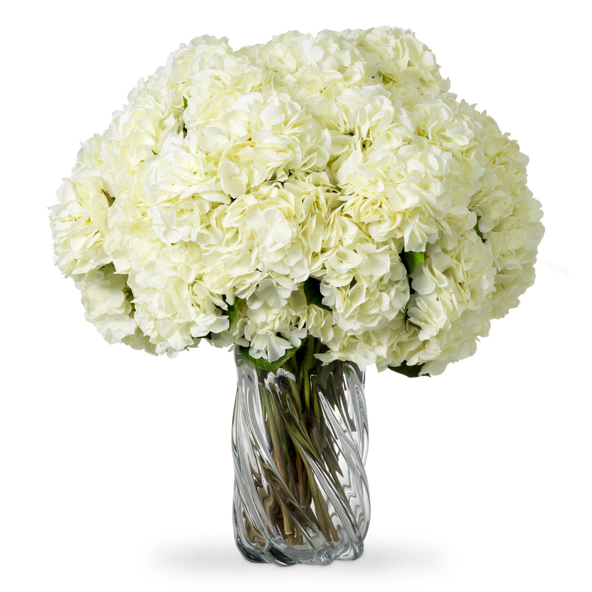 Bouquet of Hydrangeas real touch 48 pcs/2 varietie