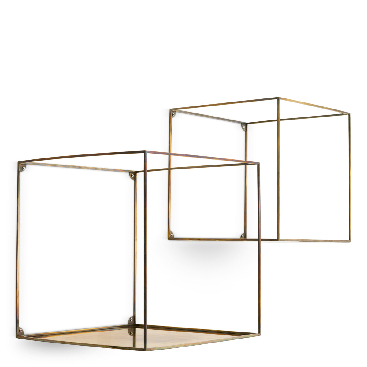 Wall Rack Deco square set of 2