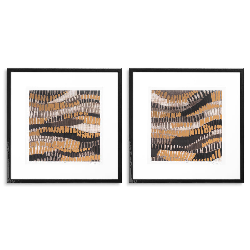 Print Metallic Undulation by June Erica Vess set 2