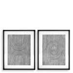 Print Cedar grooves set of 2