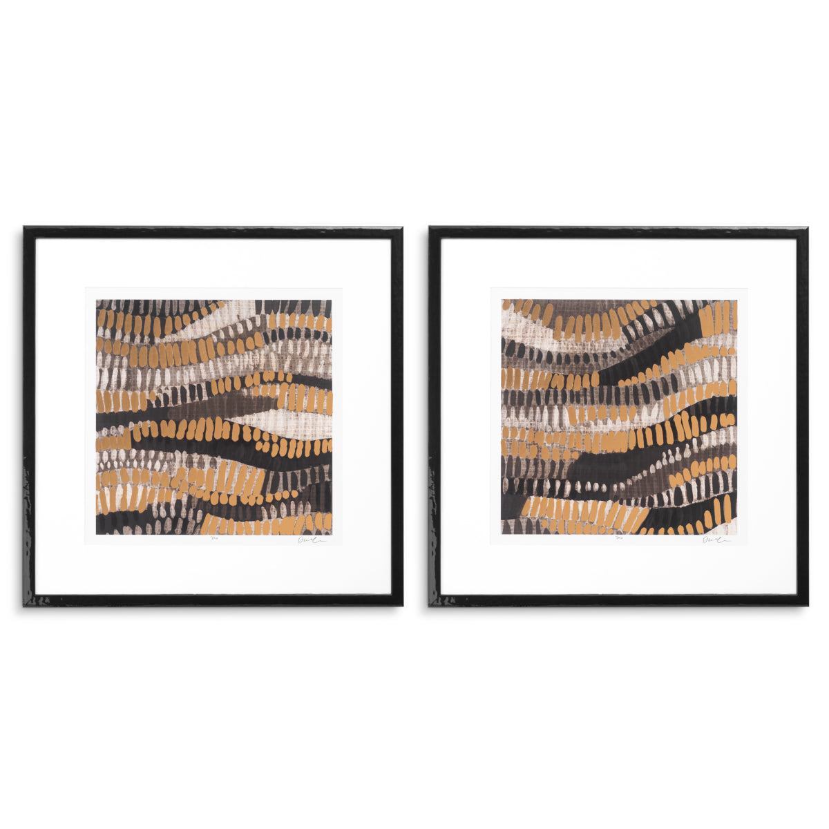 Print Metallic Undulation by June Erica Vess set 2