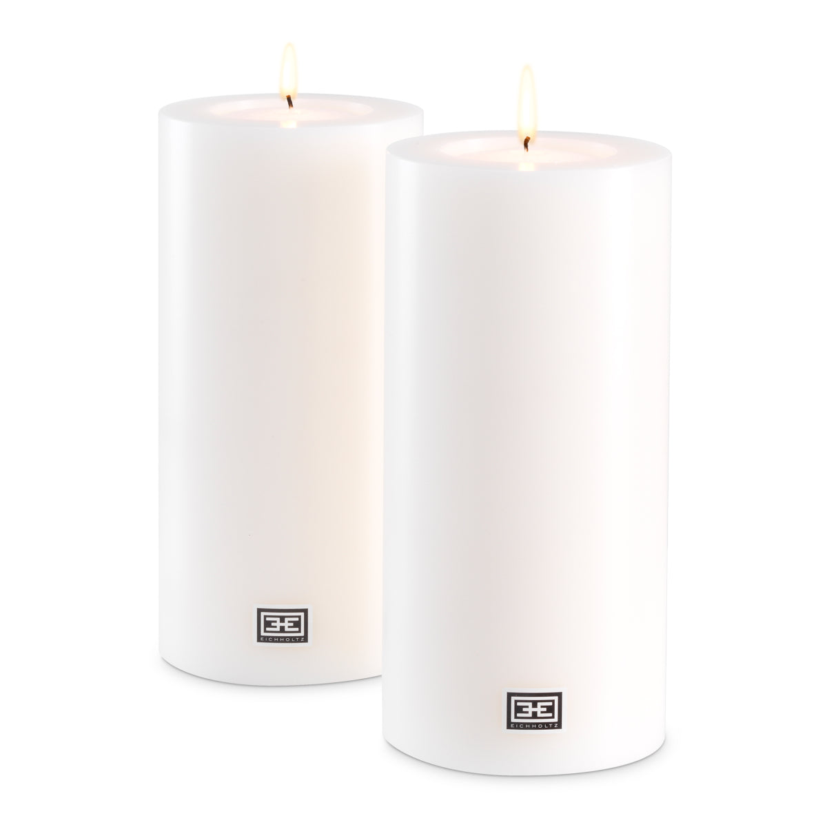 Artificial Candle ø 10 x H. 21 cm set of 2