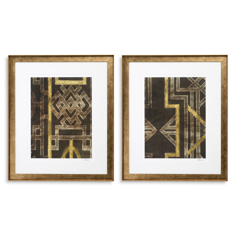 Print Trellis Pattern by Ethan Harper I set of 2