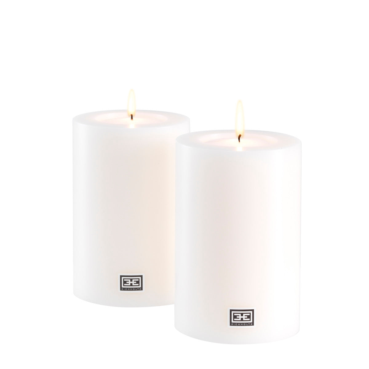 Artificial Candle ø 10 x H. 15 cm set of 2