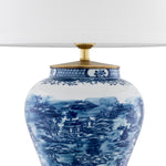 Table Lamp Chinese Blue